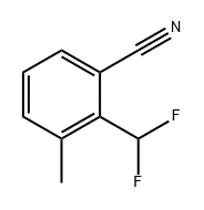 Benzonitrile, 2-(difluoromethyl)-3-methyl- Struktur