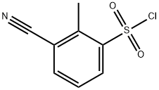 Benzenesulfonyl chloride, 3-cyano-2-methyl- Struktur