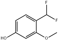 Phenol, 4-(difluoromethyl)-3-methoxy- Struktur