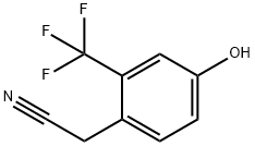 2-(4-羟基-2-(三氟甲基)苯基)乙腈, 1261649-28-8, 结构式
