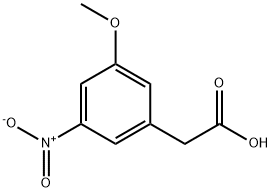3-Methoxy-5-nitrophenylacetic acid Struktur
