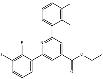 Ethyl 2,6-bis(2,3-difluorophenyl)isonicotinate Structure