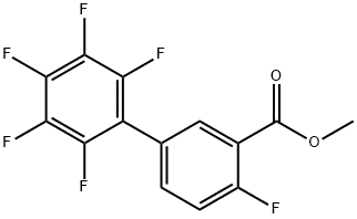 Methyl 4,2',3',4',5',6'-hexafluorobiphenyl-3-carboxylic acid Structure