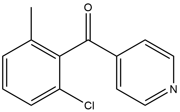 (2-Chloro-6-methylphenyl)-4-pyridinylmethanone Structure
