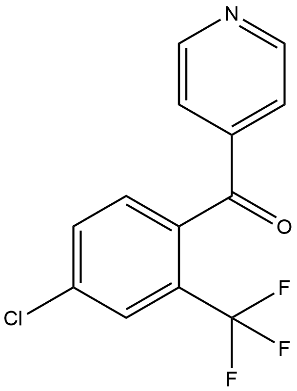 4-Chloro-2-(trifluoromethyl)phenyl]-4-pyridinylmethanone 结构式
