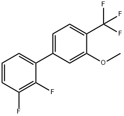 2,3-Difluoro-3'-methoxy-4'-(trifluoromethyl)biphenyl 结构式