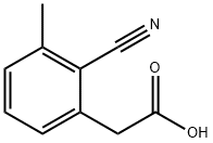 2-Cyano-3-methylphenylacetic acid Struktur
