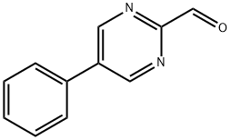 2-Pyrimidinecarboxaldehyde, 5-phenyl- Structure
