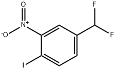 4-碘-3-硝基二氟甲基苯 结构式
