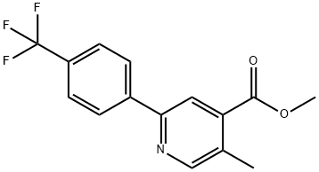 Methyl 5-methyl-2-(4-(trifluoromethyl)phenyl)isonicotinate 结构式