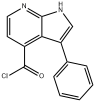 3-Phenyl-1H-pyrrolo[2,3-b]pyridine-4-carbonyl chloride 结构式