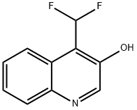 3-Quinolinol, 4-(difluoromethyl)- Structure