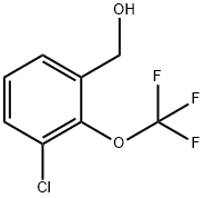 Benzenemethanol, 3-chloro-2-(trifluoromethoxy)- Structure