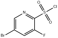 2-Pyridinesulfonyl chloride, 5-bromo-3-fluoro- Structure