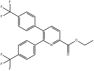 Ethyl 5,6-bis(4-(trifluoromethyl)phenyl)picolinate Structure