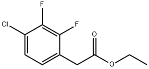Benzeneacetic acid, 4-chloro-2,3-difluoro-, ethyl ester Struktur