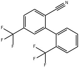 5,2'-Bis(trifluoromethyl)biphenyl-2-carbonitrile 结构式