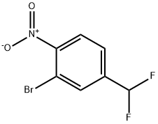 3-溴-4-硝基二氟甲基苯 结构式