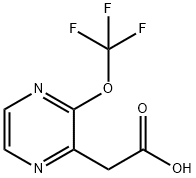 3-(Trifluoromethoxy)pyrazine-2-acetic acid,1261804-64-1,结构式