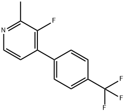 3-Fluoro-2-methyl-4-(4-(trifluoromethyl)phenyl)pyridine,1261817-23-5,结构式