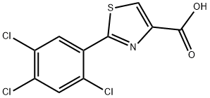2-(2,4,5-Trichlorophenyl)thiazole-4-carboxylic acid 结构式