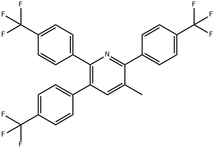 3-Methyl-2,5,6-tris(4-(trifluoromethyl)phenyl)pyridine,1261819-12-8,结构式