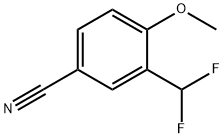 Benzonitrile, 3-(difluoromethyl)-4-methoxy- Struktur