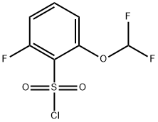 Benzenesulfonyl chloride, 2-(difluoromethoxy)-6-fluoro- Structure