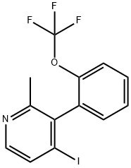 4-Iodo-2-methyl-3-(2-(trifluoromethoxy)phenyl)pyridine 结构式