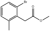 Methyl 2-bromo-6-methylphenylacetate Struktur