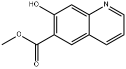 6-Quinolinecarboxylic acid, 7-hydroxy-, methyl ester,1261846-43-8,结构式
