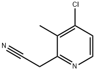 4-Chloro-3-methylpyridine-2-acetonitrile,1261846-88-1,结构式