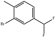 Benzene, 2-bromo-4-(difluoromethyl)-1-methyl- Struktur
