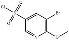 3-Bromo-2-methoxypyridine-5-sulfonyl chloride Structure