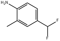 Benzenamine, 4-(difluoromethyl)-2-methyl- Structure