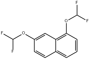 1,7-Bis(difluoromethoxy)naphthalene Struktur