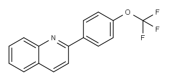 2-(4-(Trifluoromethoxy)phenyl)quinoline 结构式
