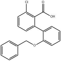 2-(2-Benzyloxyphenyl)-6-chlorobenzoic acid,1261900-83-7,结构式