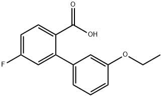 2-(3-Ethoxyphenyl)-4-fluorobenzoic acid Struktur