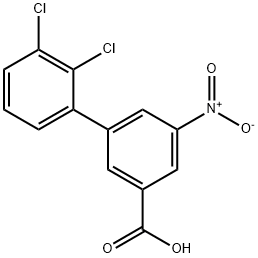 3-(2,3-Dichlorophenyl)-5-nitrobenzoic acid,1261910-86-4,结构式