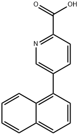 5-Naphthalen-1-ylpyridine-2-carboxylic acid Struktur
