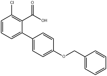 2-(4-Benzyloxyphenyl)-6-chlorobenzoic acid 结构式