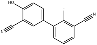 2-Cyano-4-(3-cyano-2-fluorophenyl)phenol 结构式