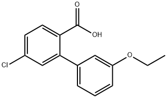 2-(3-Ethoxyphenyl)-4-chlorobenzoic acid 结构式