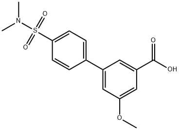 3-(4-N,N-Dimethylsulfamoylphenyl)-5-methoxybenzoic acid,1261936-60-0,结构式