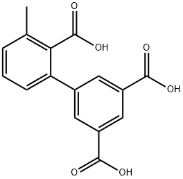 2-(3,5-Dicarboxyphenyl)-6-methylbenzoic acid 结构式