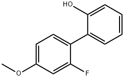 2-(2-Fluoro-4-methoxyphenyl)phenol 结构式