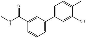 2-Methyl-5-[3-(N-methylaminocarbonyl)phenyl]phenol,1261947-55-0,结构式