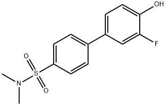 4-(4-N,N-Dimethylsulfamoylphenyl)-2-fluorophenol 结构式