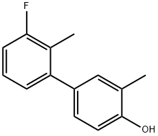 4-(3-Fluoro-2-methylphenyl)-2-methylphenol 结构式